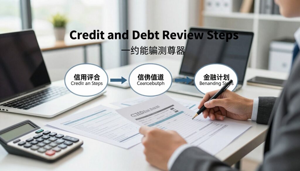 credit and debt review buying steps